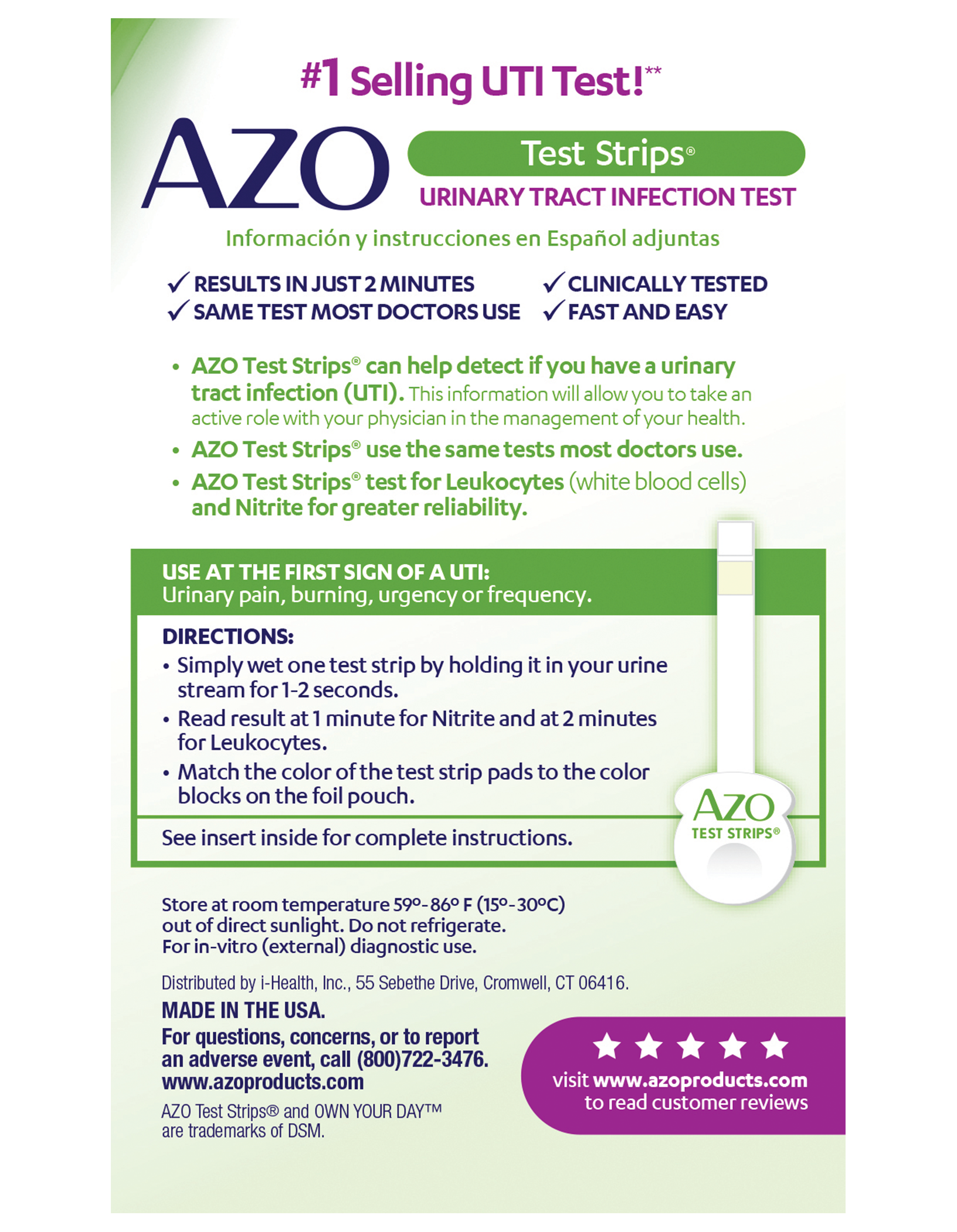 Azo Test Strips Help You Detect If You Have A Uti