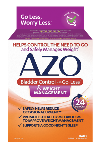 AZO Bladder Control & Weight Management front of package
