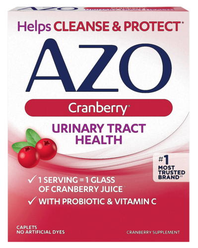 AZO Cranberry Caplets front of package