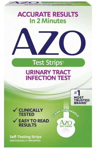 AZO Test Strips front of package