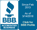 Better Business Bureau - Accredited Business since Feb 2013